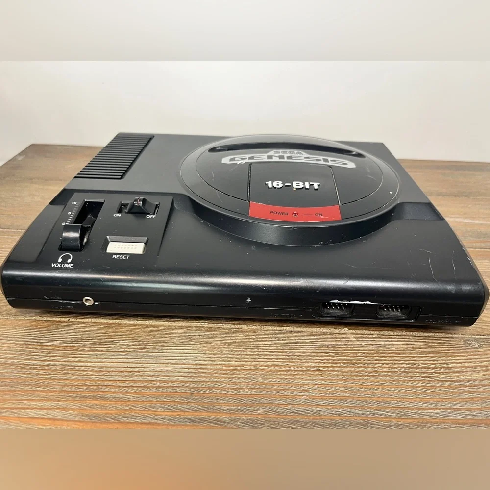 Sega Genesis 1 Console System - Black 1991 Tested & Works 1 Controller, No CORDS